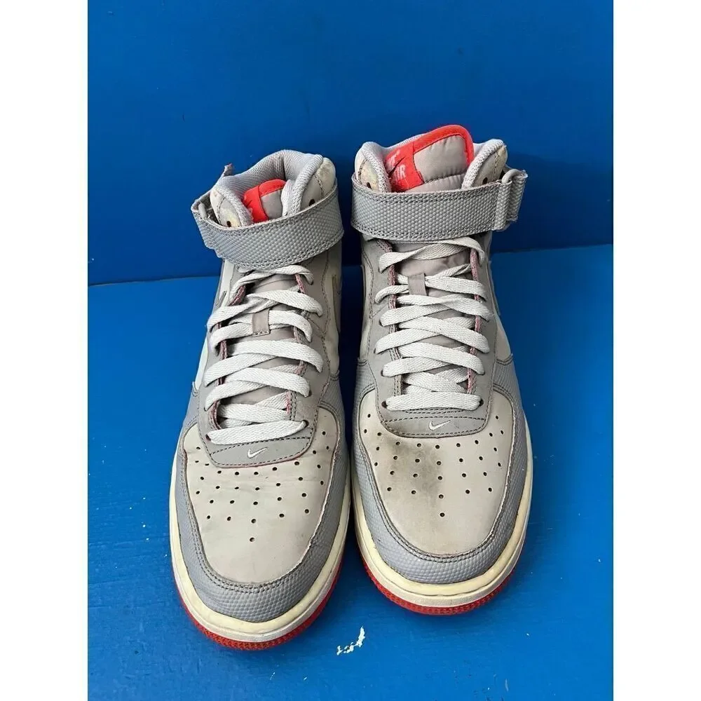 Nike Air Force 1 Mid '07 Denim Gum Hi Top Sneakers Men's Size US 9.5 Y2K 315123-